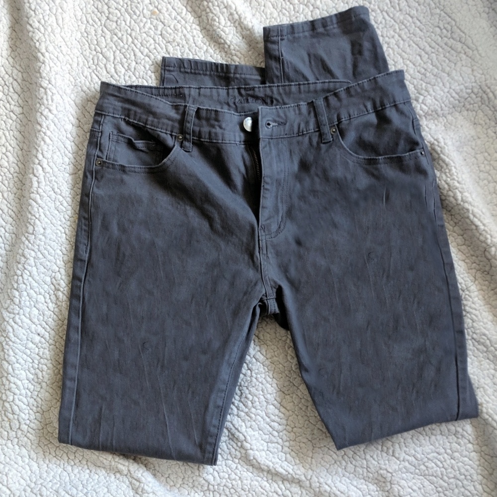 34" by 32" Grey Carbon Khaki Pants